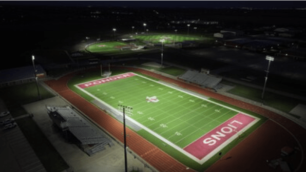 Hellas Installs Revolutionary Lighting System at Texas Class 3A High School